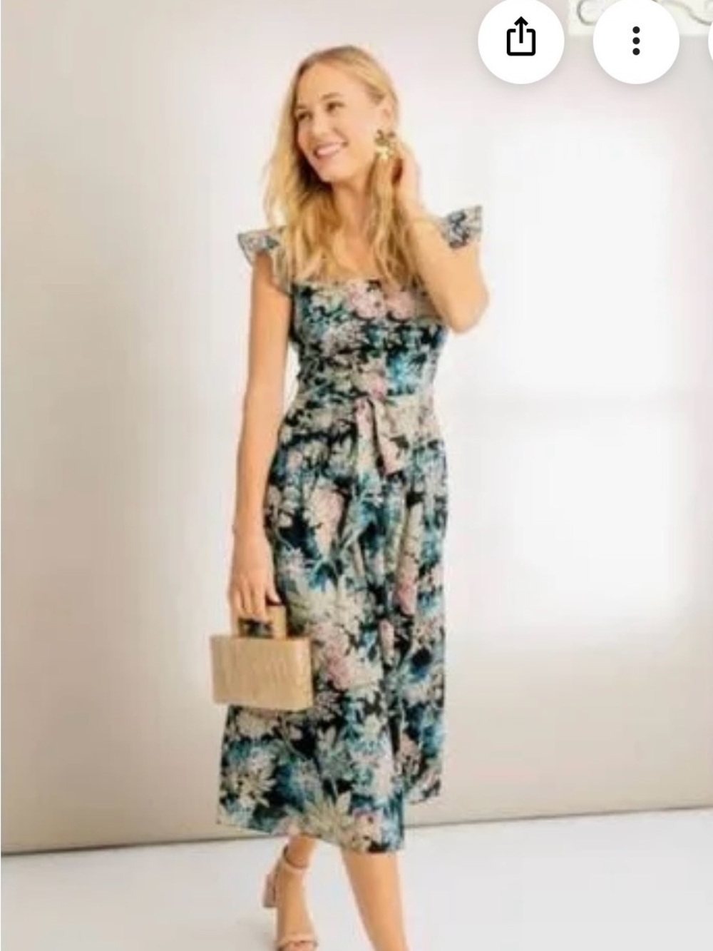 La Vie by Rebecca Taylor Fleur Floret Midi Dress